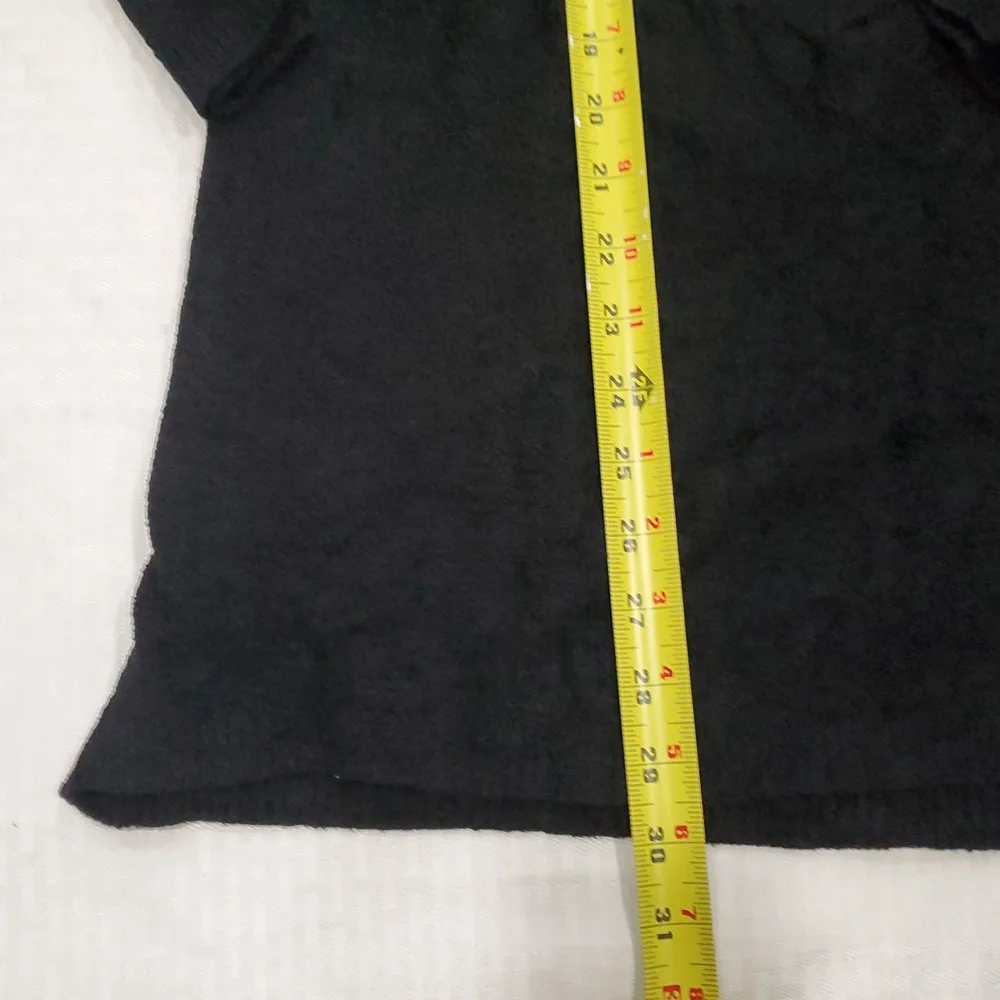 J. Jill Black Crewneck Sweater Relaxed Fit - Picture 8 of 10